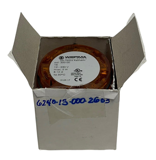 WERMA 641 300 00 / 64130000 PERMANENT LIGHT ELEMENT ORANGE 12-230V 5W NSNP