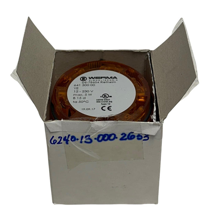 WERMA 641 300 00 / 64130000 PERMANENT LIGHT ELEMENT ORANGE 12-230V 5W NSNP