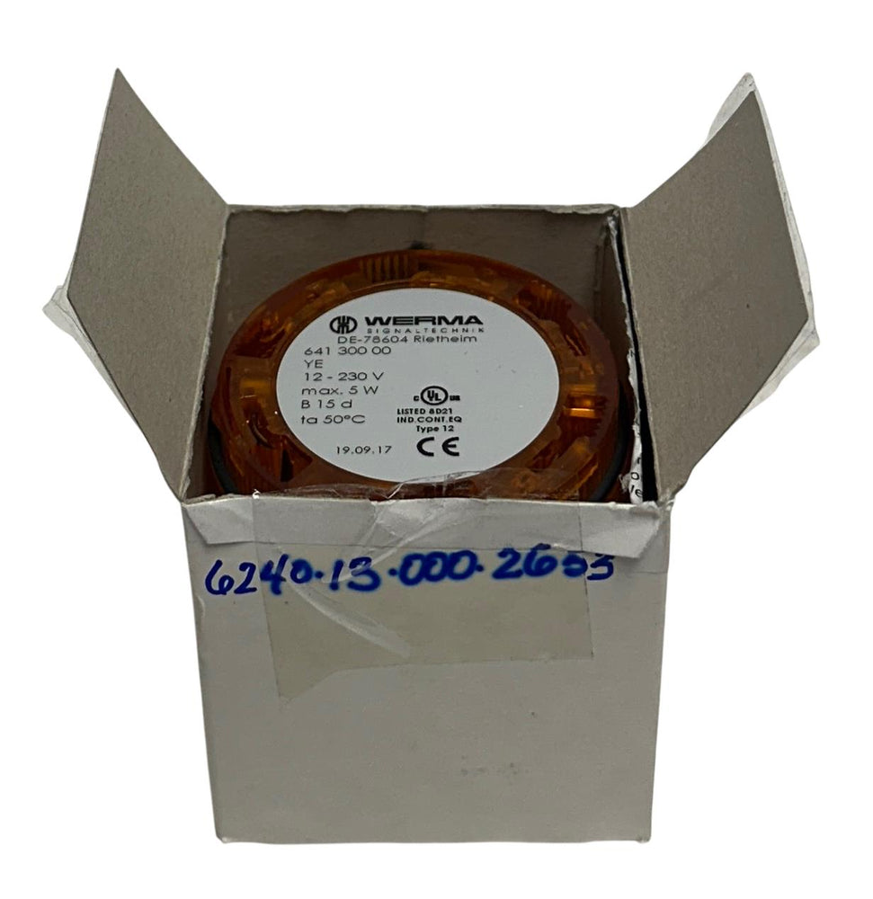 WERMA 641 300 00 / 64130000 PERMANENT LIGHT ELEMENT ORANGE 12-230V 5W NSNP