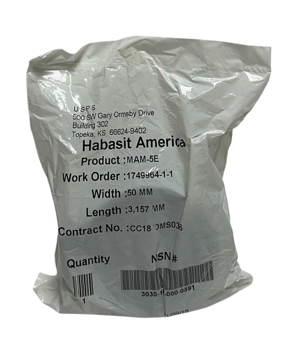 2 HABASIT AMERICA MAM-5E / MAM5E CONVEYOR BELTS W: 50mm L: 3,157mm OEM NSFS
