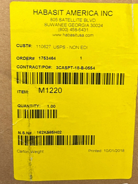 HABASIT AMERICA M1220 OEM MODULAR BELTING 3874mm LENGTH FLAT TOP PINCH NSFS