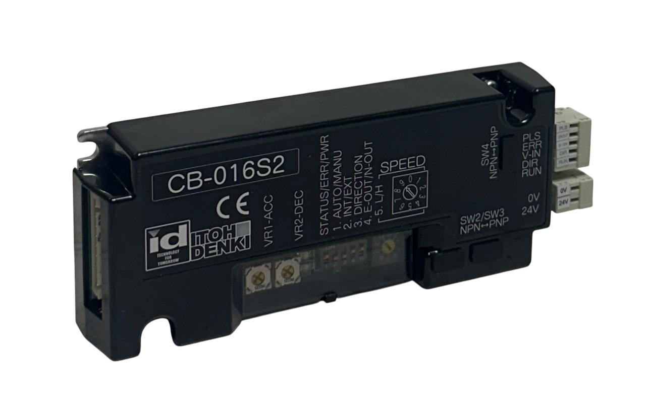 ITOH DENKI CB-016S2 / CB016S2 SPEED ADJUSTMENT DRIVER MODULE 24V VR1/VR2 NSNP