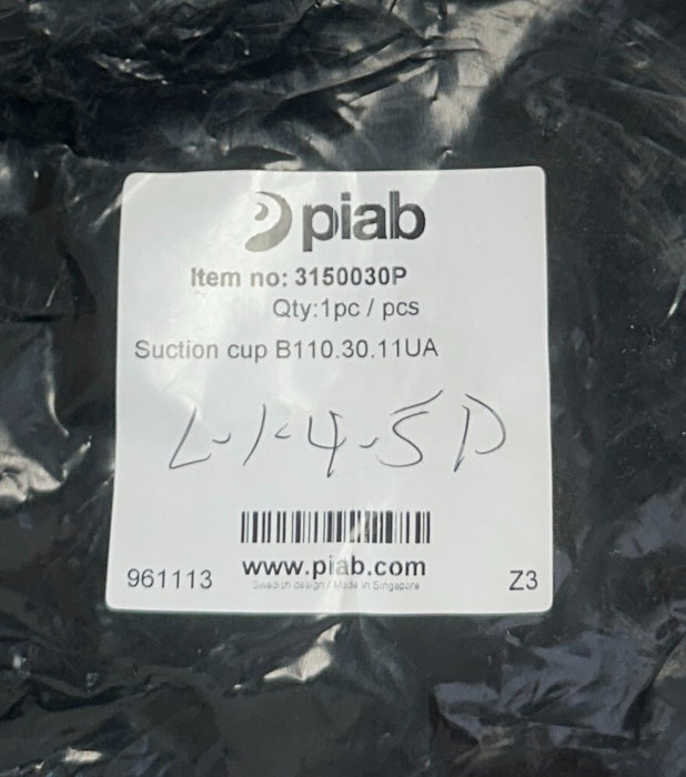 PIAB B110.30.11UA / 3150030P BELLOWS SUCTION CUP B SERIES 940100 NSMP