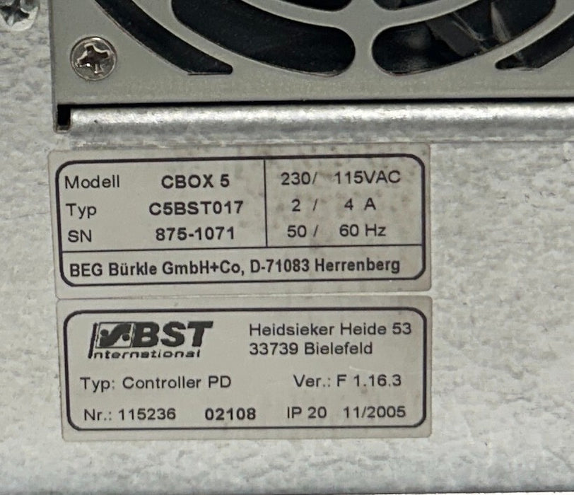 BST CBOX 5 / C5BST017 / 115236 / CONTROLLER PD 115/230VAC IP20 50/60Hz USNP