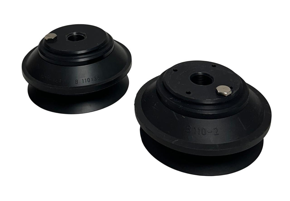 2 PIAB B110-2 / B110x35 BLACK SUCTION CUPS OEM USNP