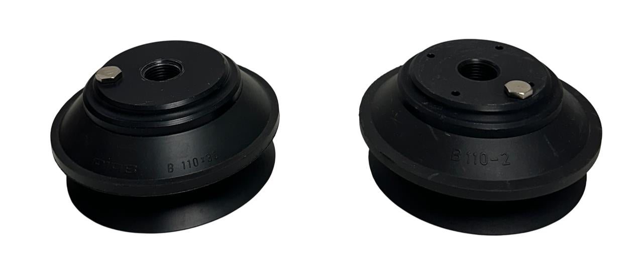 2 PIAB B110-2 / B110x35 BLACK SUCTION CUPS OEM USNP