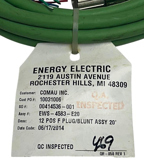 ENERGY ELECTRIC EWS-4583-E20 / EWS4583E20 PLUG / BLUNT ASSEMBLY 12-POS 20' NSNP
