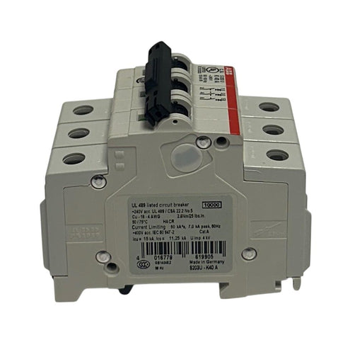 ABB S203U-K40A / S203UK40A MINI CIRCUIT BREAKER 240V 50/60Hz 40A 10kA NSNP
