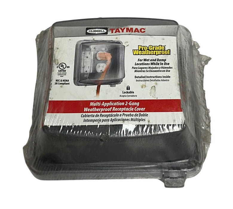 HUBBELL TAYMAC MM2410C MULTI-APPLICATION 2-GANG WEATHERPROOF COVER 55 IN 1 NSMP