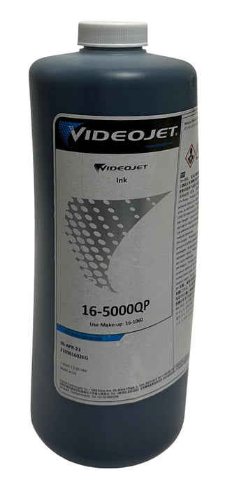 3 VIDEOJET 16-5000QP / 165000QP OEM BLACK INK BOTTLES 1QT PER *EXPIRED NSFS