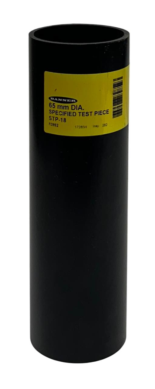BANNER STP-18 / 82852 SPECIFIED TEST PIECE 65mm DIAMETER BLACK 8'' LENGTH NSNP