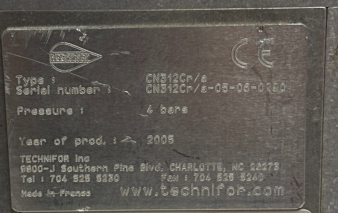 TECHNIFOR CN312Cr/a / CN312C PIN STAMP MARKING HEAD 4BAR OEM USNP