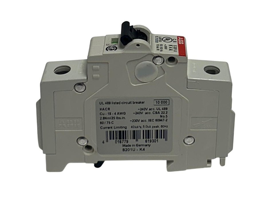 ABB S201U-K4 / S201U-K4A MINI CIRCUIT BREAKER 240V 4A OEM NSNP