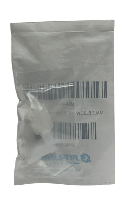 3 FIT-LINE ME4-4N-1 / ME44N1 MALE ELBOWS 1/4'' x 1/4'' W/ PVDF NUT OEM NSMP