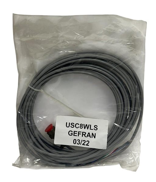 GEFRAN USC8WLS ACCESSORY CABLE ASSEMBLY 6-PIN MATING FEMALE CONNECTOR 25' NSFS