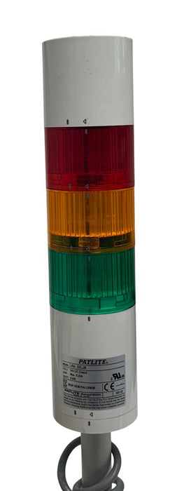 PATLITE LR6-302LJBW-RYG / LR6302LJBWRYG MODULAR SIGNAL TOWER 3-STACK 24VDC USNP