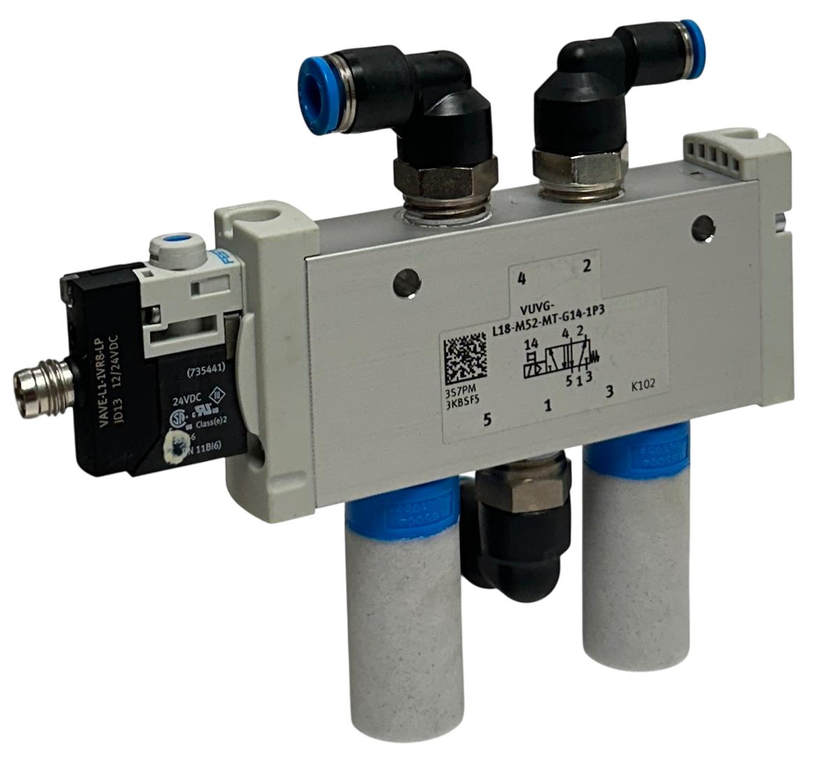 FESTO VUVG-L18-M52-MT-G14-1P3 / 574429 AIR SOLENOID VALVE 24VDC 35143-USS NSNP