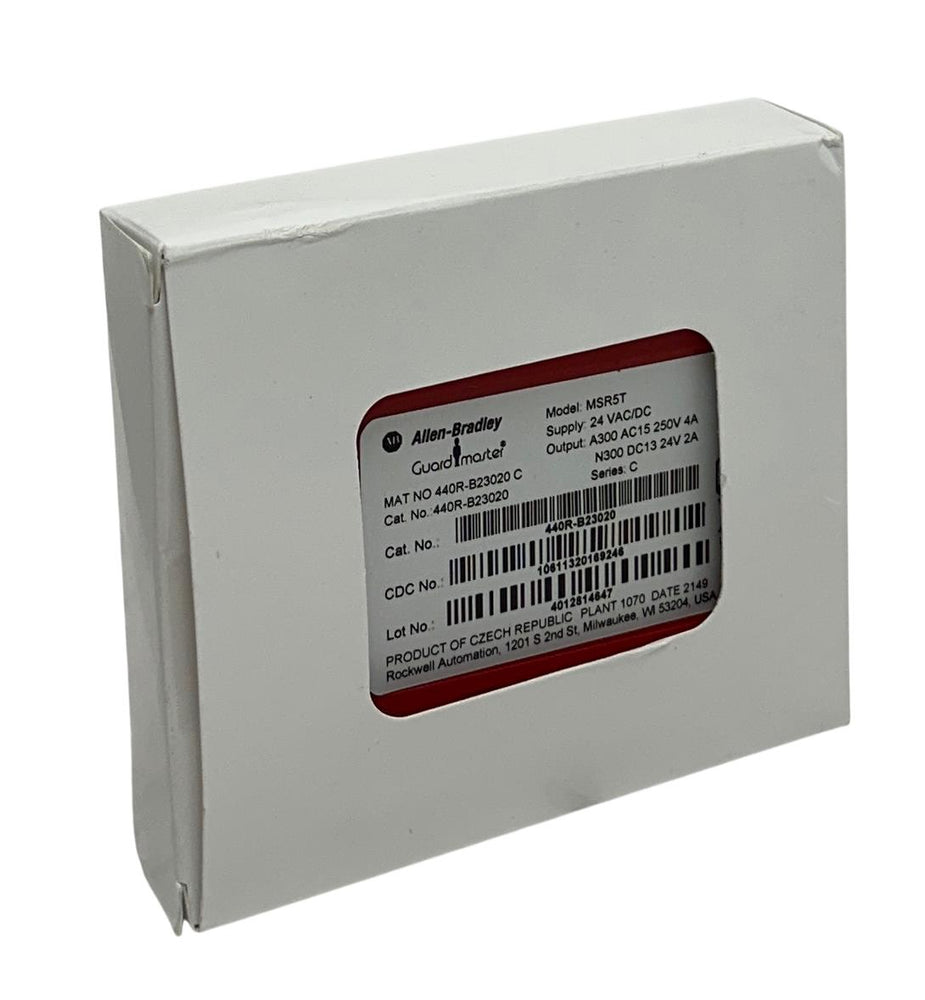 ALLEN BRADLEY 440R-B23020 /C Guardmaster MINOTAUR RELAY MSR5T 24VAC/DC NSMP