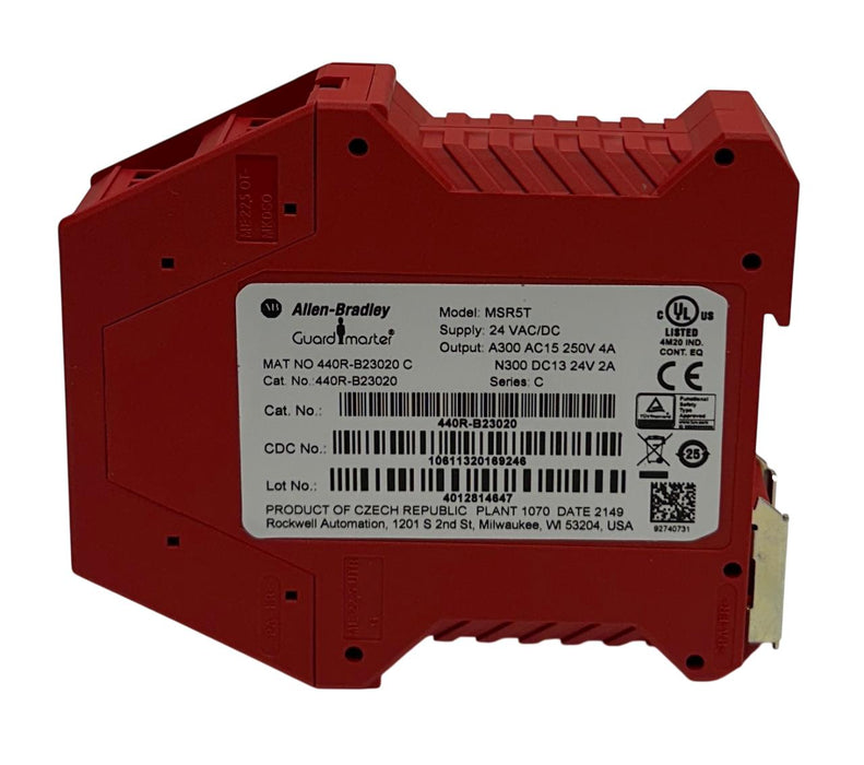 ALLEN BRADLEY 440R-B23020 /C Guardmaster MINOTAUR RELAY MSR5T 24VAC/DC NSMP