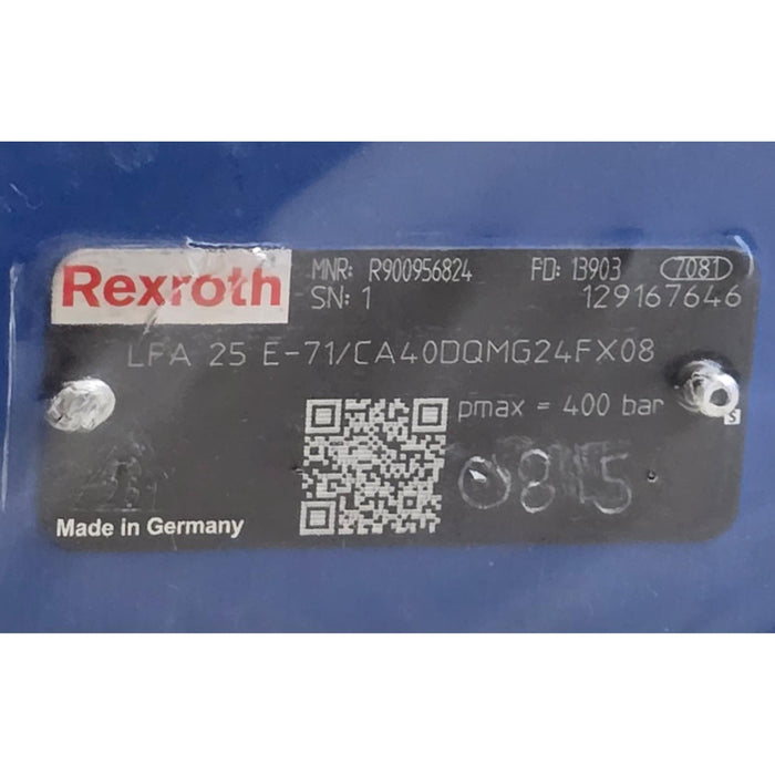 BOSCH REXROTH LFA25E-7X/CA40DQMG24FX08 - R900956824 LOGIC COVER NSNP