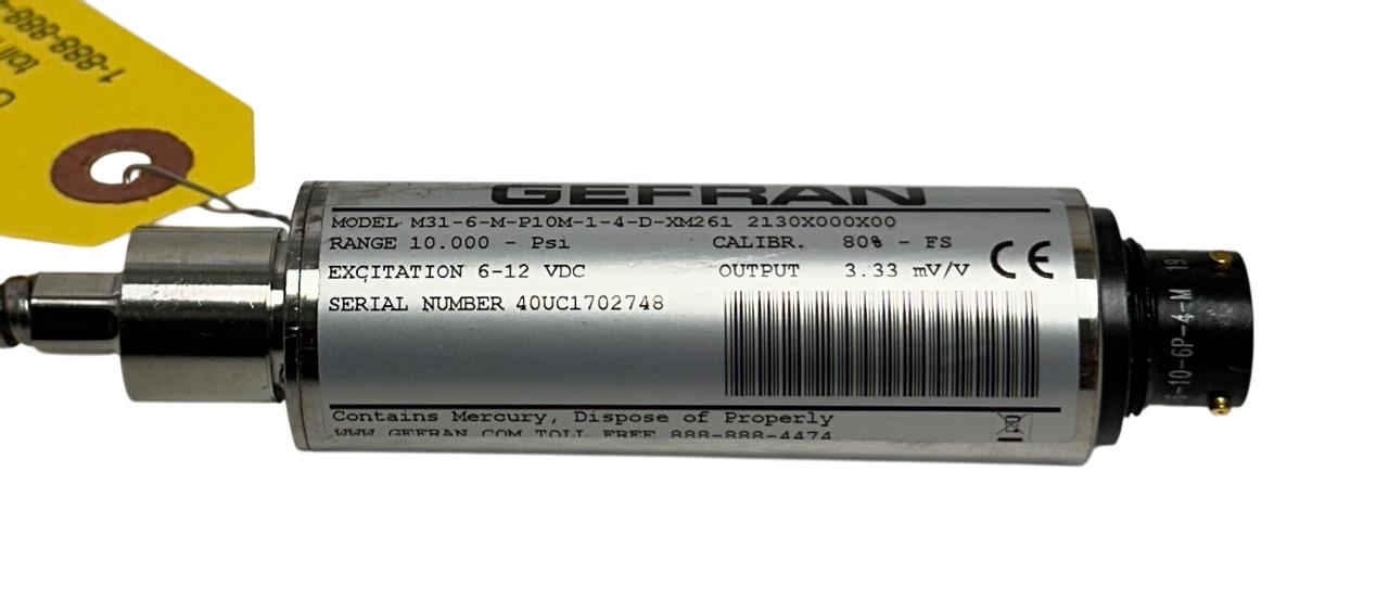 GEFRAN M31-6-M-P10M-1-4-D-XM261 2130X000X00 / M316MP10M14DXM261 TRANSDUCER NSMP