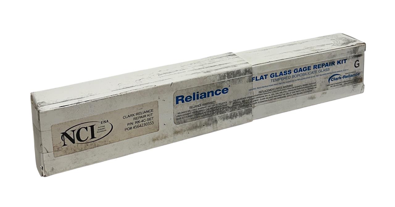 CLARK RELIANCE RK-4C-SET / RK4CSET SIZE 8 FLAT GLASS GAGE REPAIR KIT OEM NSFS