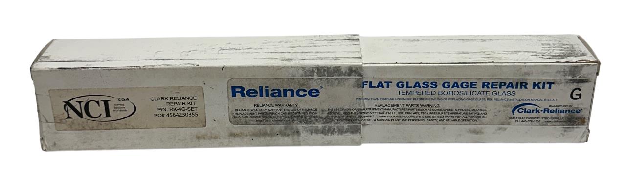 CLARK RELIANCE RK-4C-SET / RK4CSET SIZE 8 FLAT GLASS GAGE REPAIR KIT OEM NSFS