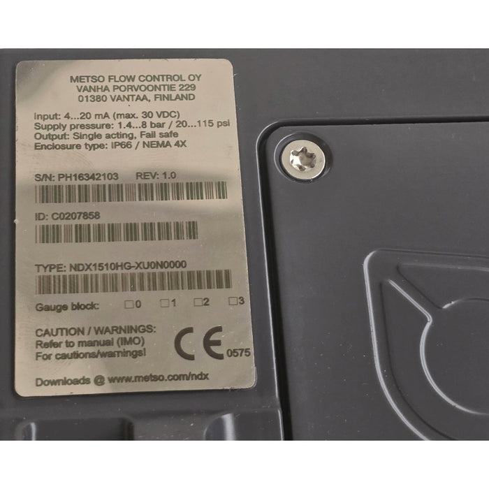 METSO VALMET NELES NDX1510HG-XU0N0000 NDX INTELLIGENT VALVE CONTROLLER NSMP