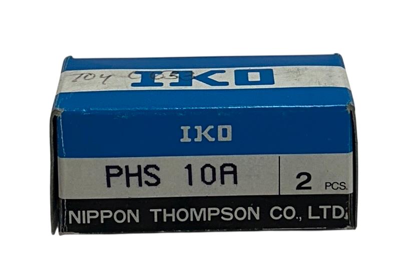 2 NIPPON IKO PHS 10A / PHS10A RIGHT HAND ROD END BEARINGS 10mm BORE/26mm OD NSMP