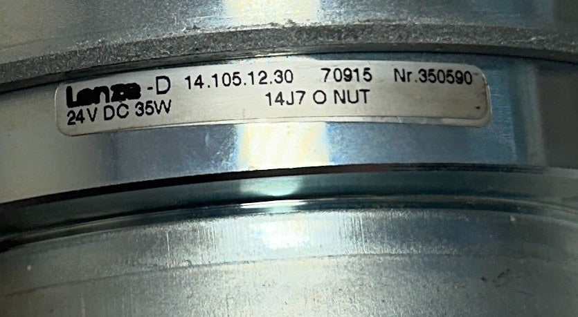 LENZE 14.105.12.30 / 350590 / 70915 MAGNETIC CLUTCH W/ ROTOR 24VDC 35W NSNP