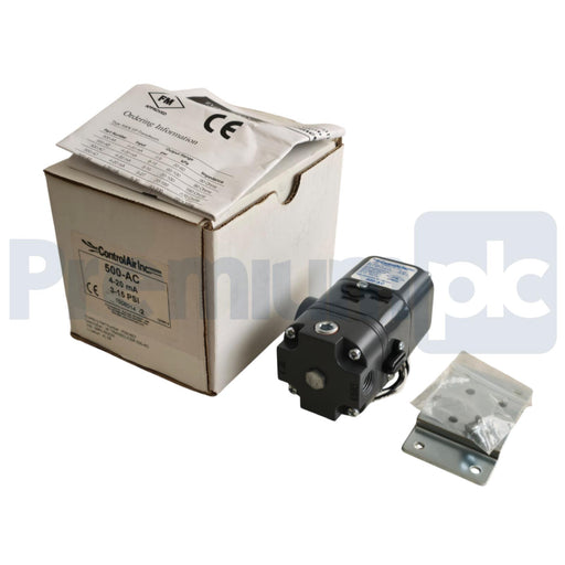 ControlAir 500-AC TYPE 500X I/P TRANSDUCER 4-20mA 3-15PSIG OUT/IN 18-100PSIG NEW