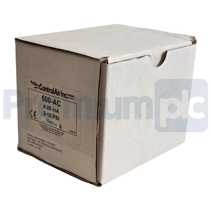 ControlAir 500-AC TYPE 500X I/P TRANSDUCER 4-20mA 3-15PSIG OUT/IN 18-100PSIG NEW