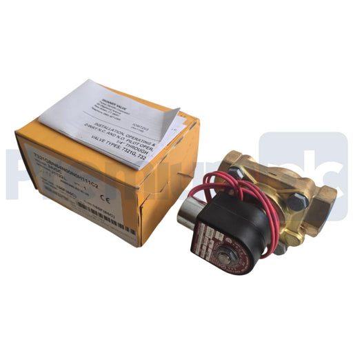 PARKER SKINNER 7321GBN64N00N0H111C2 2-WAY NC 1"NPT 24VDC BRASS PILOT VALVE NSMP