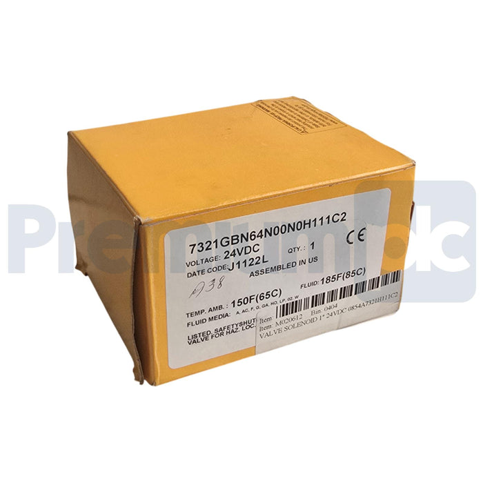 PARKER SKINNER 7321GBN64N00N0H111C2 2-WAY NC 1"NPT 24VDC BRASS PILOT VALVE NSMP