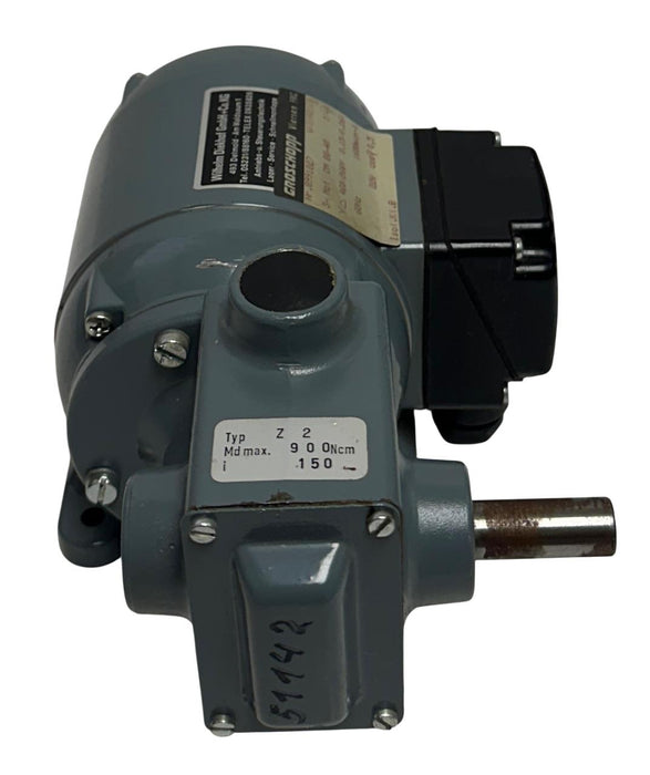 GROSCHOPP DM 80-40 / DM8040 GEARMOTOR Z2 460/266V 60Hz 22W WK0902101 900Ncm NSNP