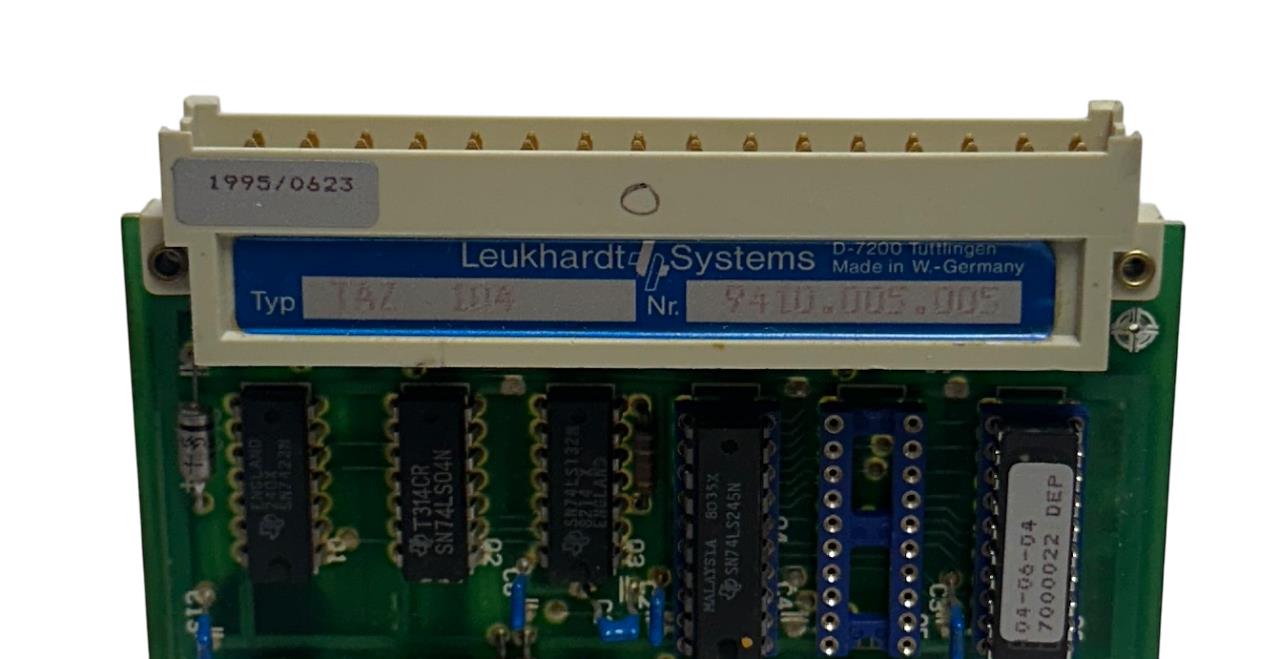 LEUKHARDT SYSTEMS TAZ 104 / 0060.0.104.A / 9410.005.005 CONTROL BOARD OEM USNP