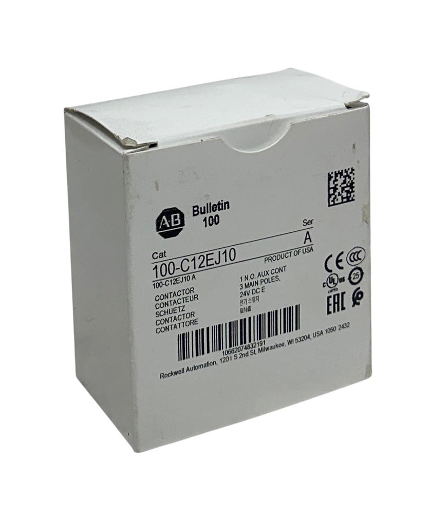 ALLEN BRADLEY 100-C12EJ10 /A BULLETIN 100 CONTACTOR 24VDC 3-POLE OEM *CHIP NSMP