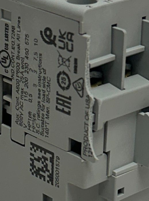 ALLEN BRADLEY 100-C12EJ10 /A BULLETIN 100 CONTACTOR 24VDC 3-POLE OEM *CHIP NSMP