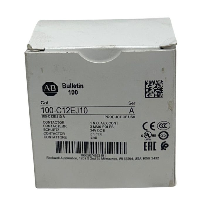 ALLEN BRADLEY 100-C12EJ10 /A BULLETIN 100 CONTACTOR 24VDC 3-POLE OEM *CHIP NSMP
