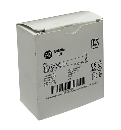 ALLEN BRADLEY 100-C12EJ10 /A BULLETIN 100 CONTACTOR 24VDC 3-POLE OEM NSMP