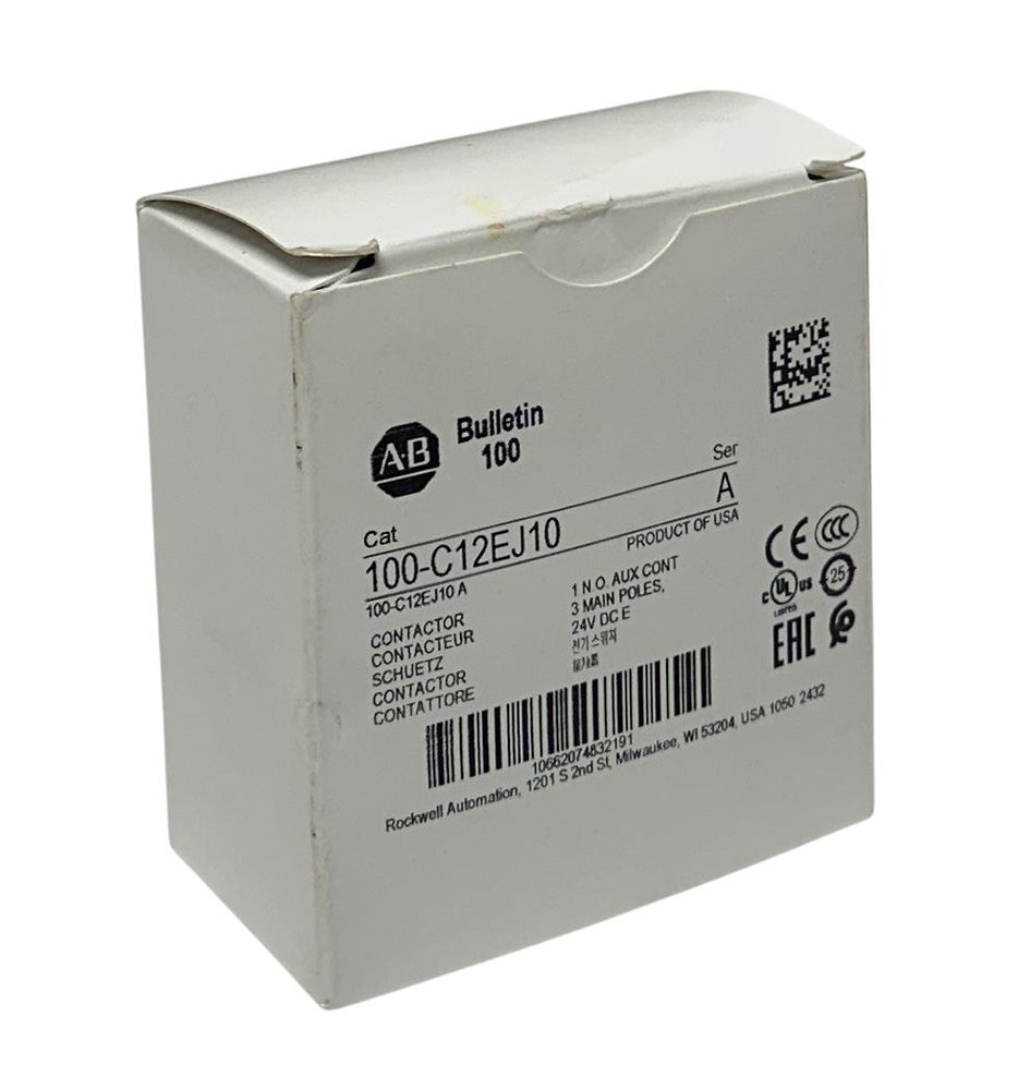 ALLEN BRADLEY 100-C12EJ10 /A BULLETIN 100 CONTACTOR 24VDC 3-POLE OEM NSMP