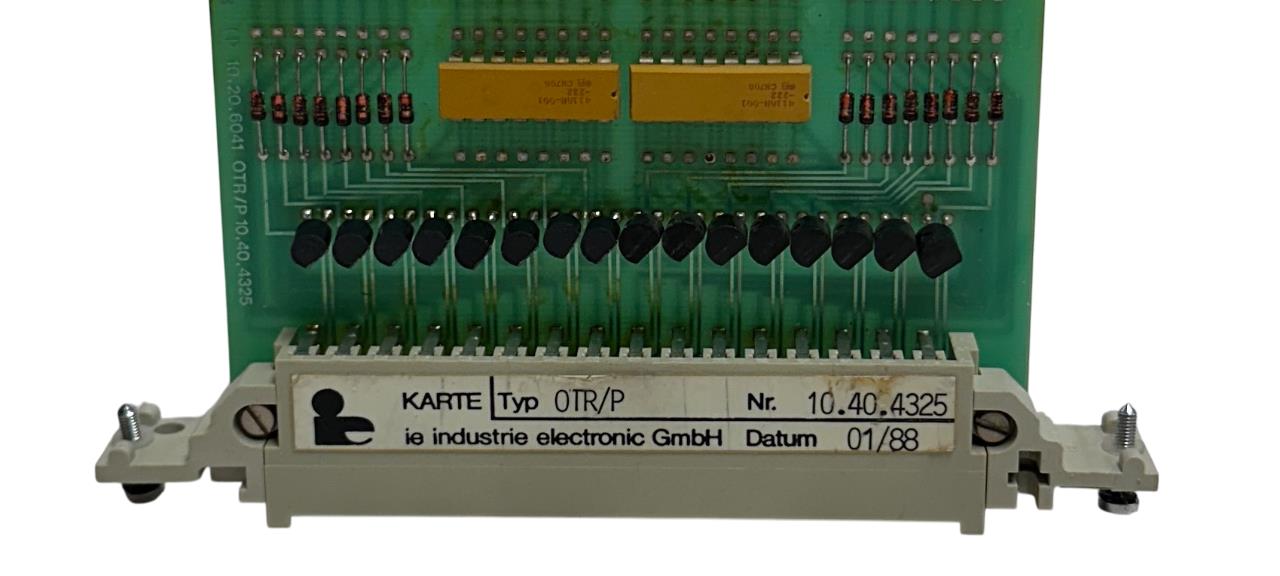 IE INDUSTRIE ELECTRONIC LP 10.20.6041 / OTR/P / 10.40.4325 CARD / MODULE USNP