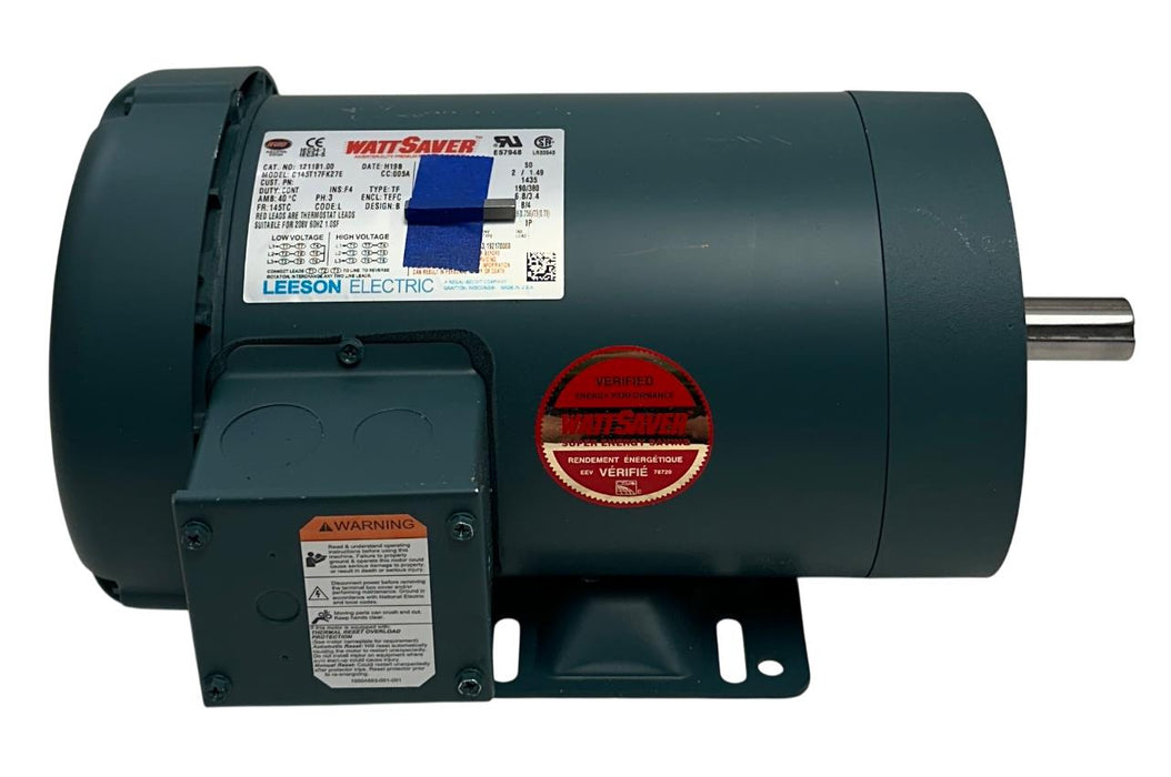 LEESON 121181.00 / C145T17FK27E WATTSAVER ELECTRIC MOTOR 2HP/1.49kW OEM NSNP