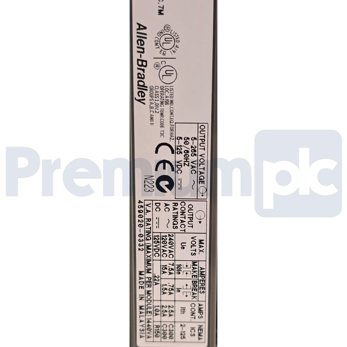 ALLEN BRADLEY 1746-OW16 /D SLC 500 16-CH RELAY OUTPUT MODULE 17460W16 NSNP