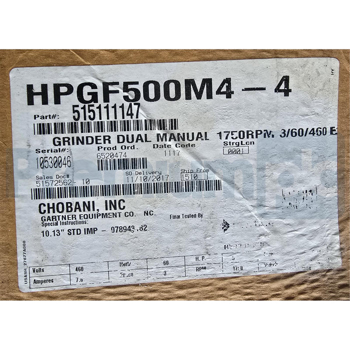 PENTAIR HYDROMATIC HPGF500M4-4 SUBMERSIBLE SEWAGE PUMP 5HP 460V 515111147 NSMP