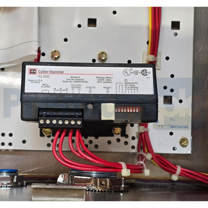 EATON CUTLER HAMMER IQ504A - 9966D63G01 IQ 500 OVERLOAD RELAY 1000V/226A/3P NSNP