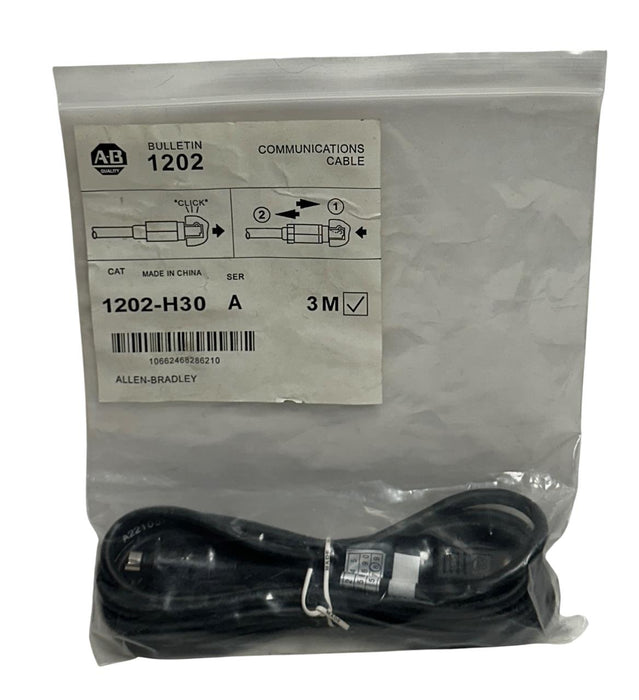 ALLEN BRADLEY 1202-H30 /A BULLETIN 1202 COMMUNICATIONS CABLE 3M SCAN PORT NSMP