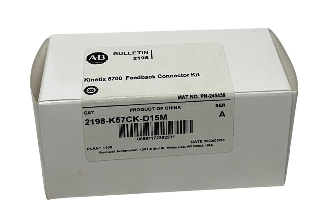 ALLEN BRADLEY 2198-K57CK-D15M /A Kinetix 5700 FEEDBACK CONNECTOR KIT OEM NSMP