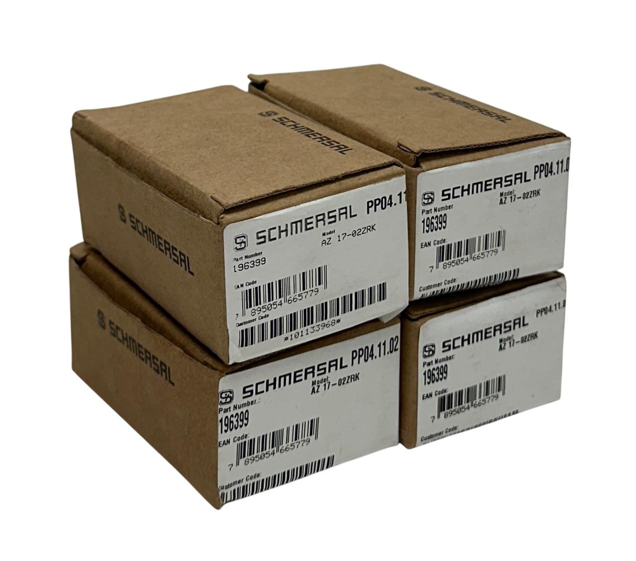 4 SCHMERSAL AZ 17-02ZRK / 196399 / 101133968 SAFETY SWITCHES W/ ACTUATORS NSMP