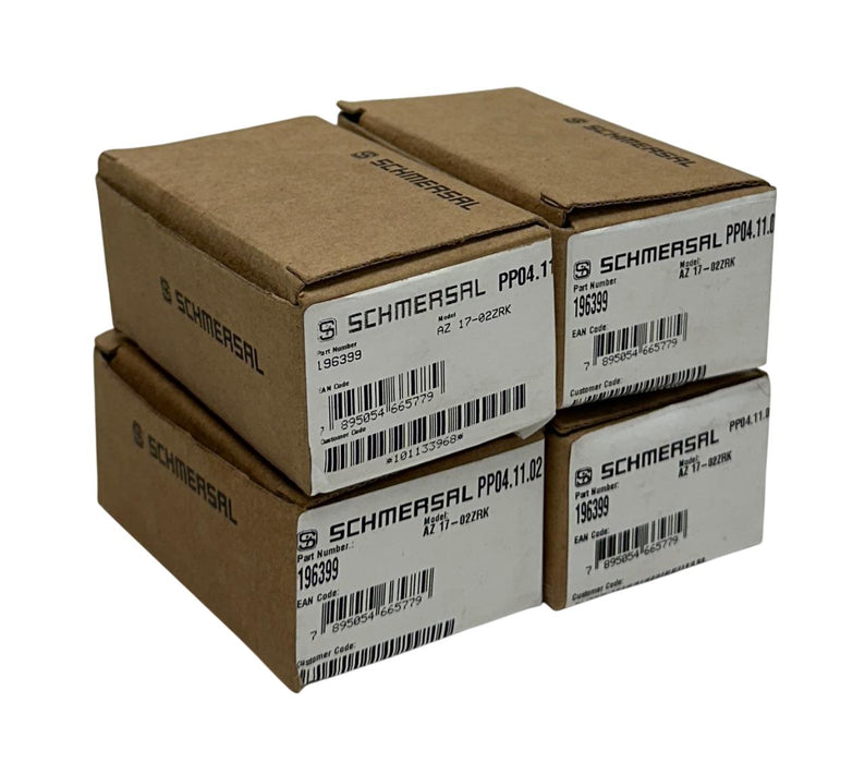 4 SCHMERSAL AZ 17-02ZRK / 196399 / 101133968 SAFETY SWITCHES W/ ACTUATORS NSMP